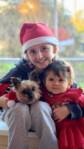 Ruth Brant - First Christmas with my grand daughter, step grand daughter and yorkie Pip.